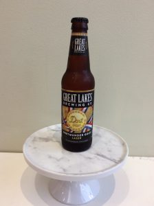 Bottle of Great Lakes Lager beer