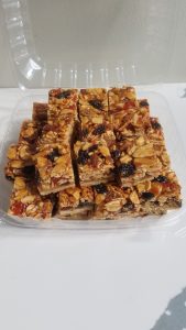 Plastic container of Florentine cookies